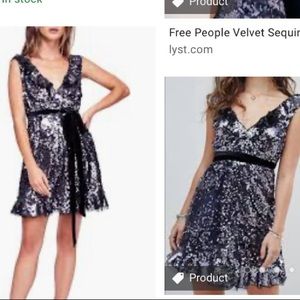 Free people sequin purple dress size 4 NWT